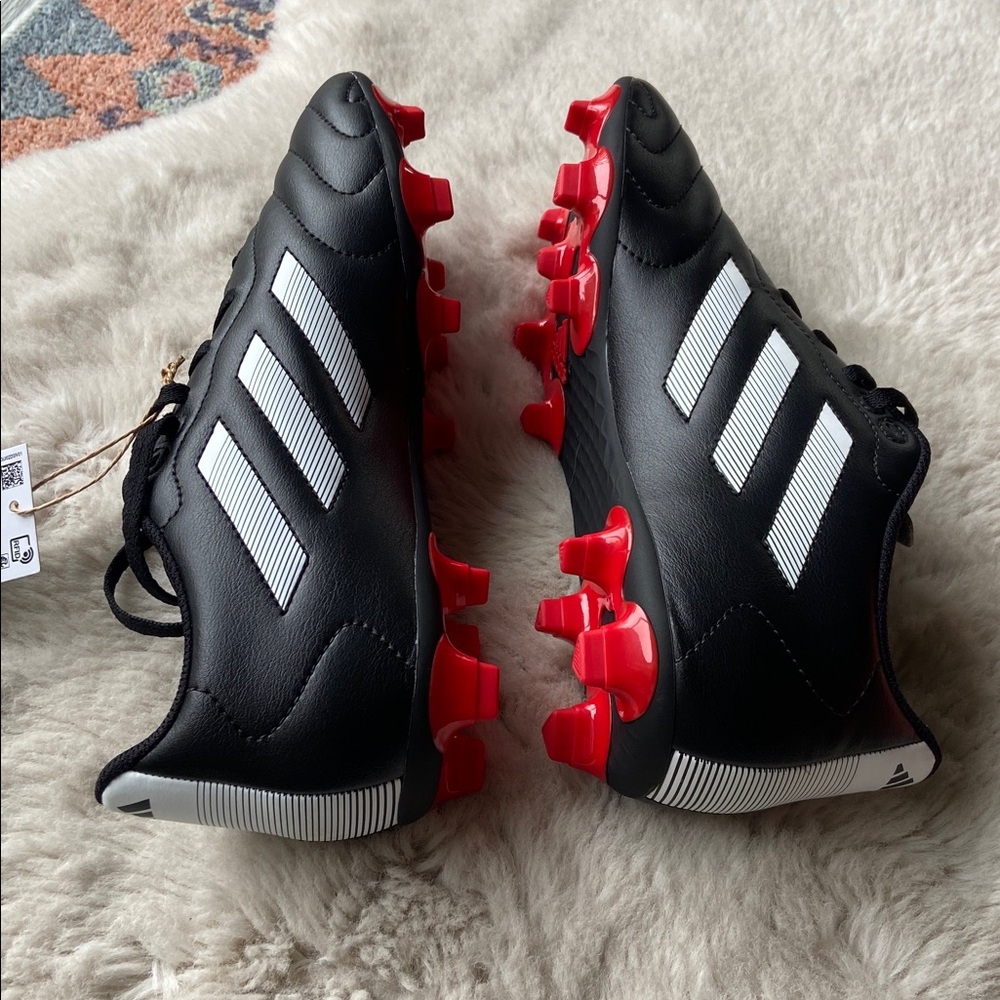 Adidas goletto VIII unisex soccer cleat shoe black white red women’s 8.5 men 7.5 - Picture 10 of 16